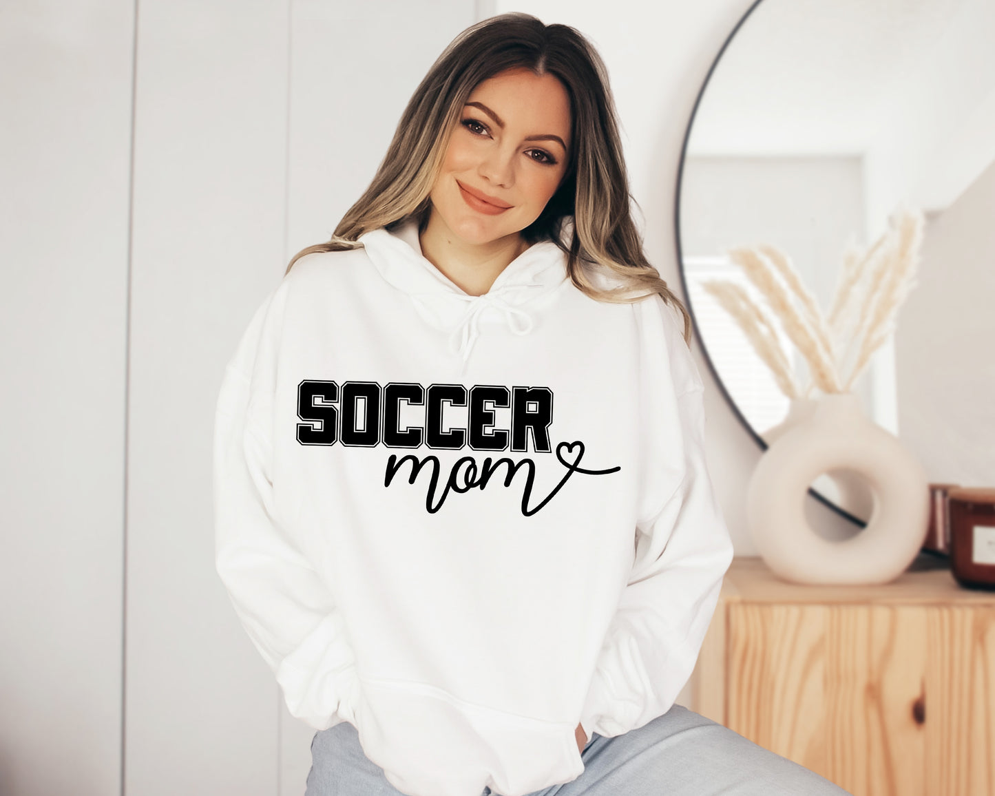 Custom Soccer Mom Sweatshirt, Number Soccer Hoodie, Soccer Mom Sweatshirt-newamarketing