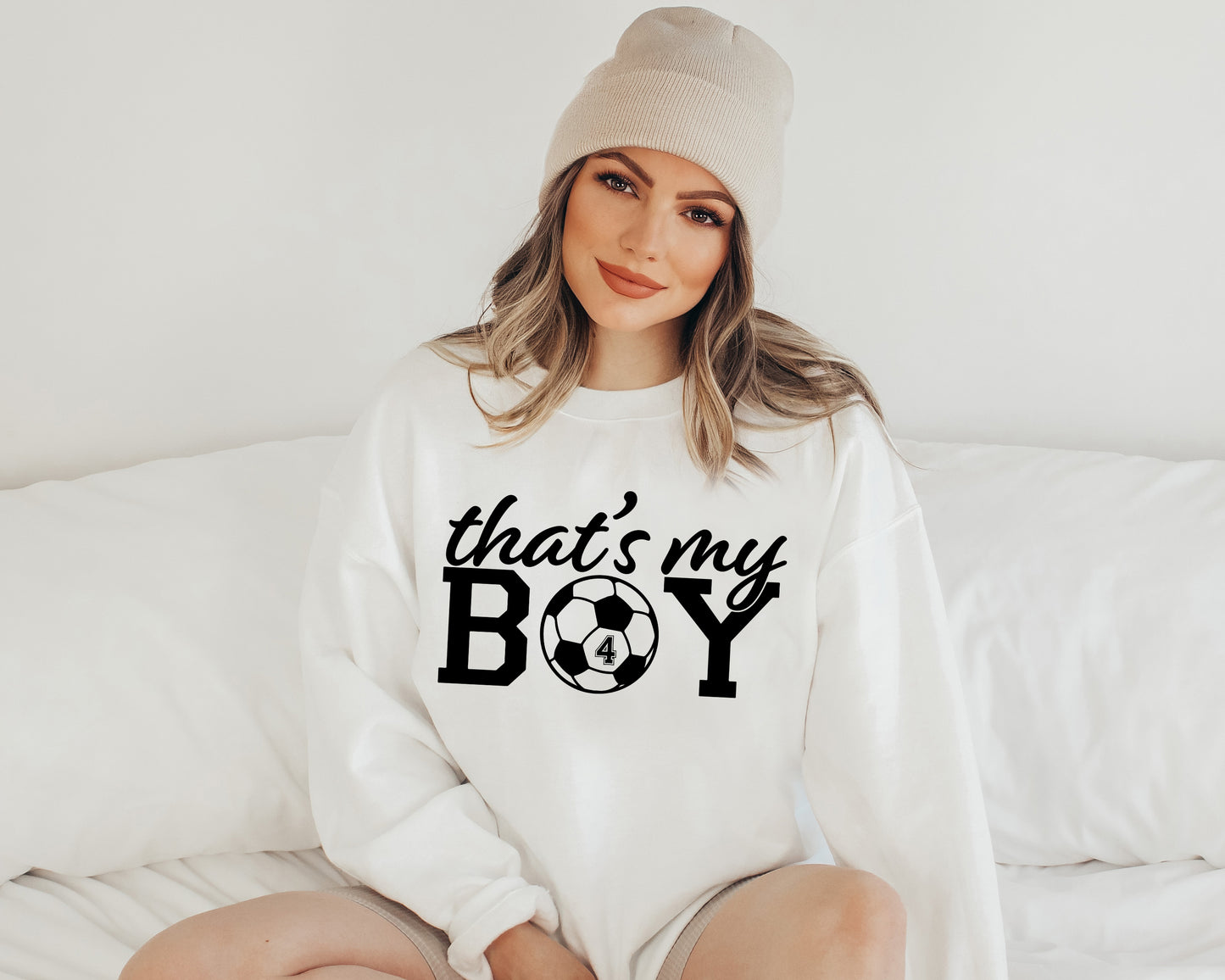 That's My Boy Soccer Sweatshirt, Custom Soccer Hoodie, Soccer Mom Sweatshirt-newamarketing