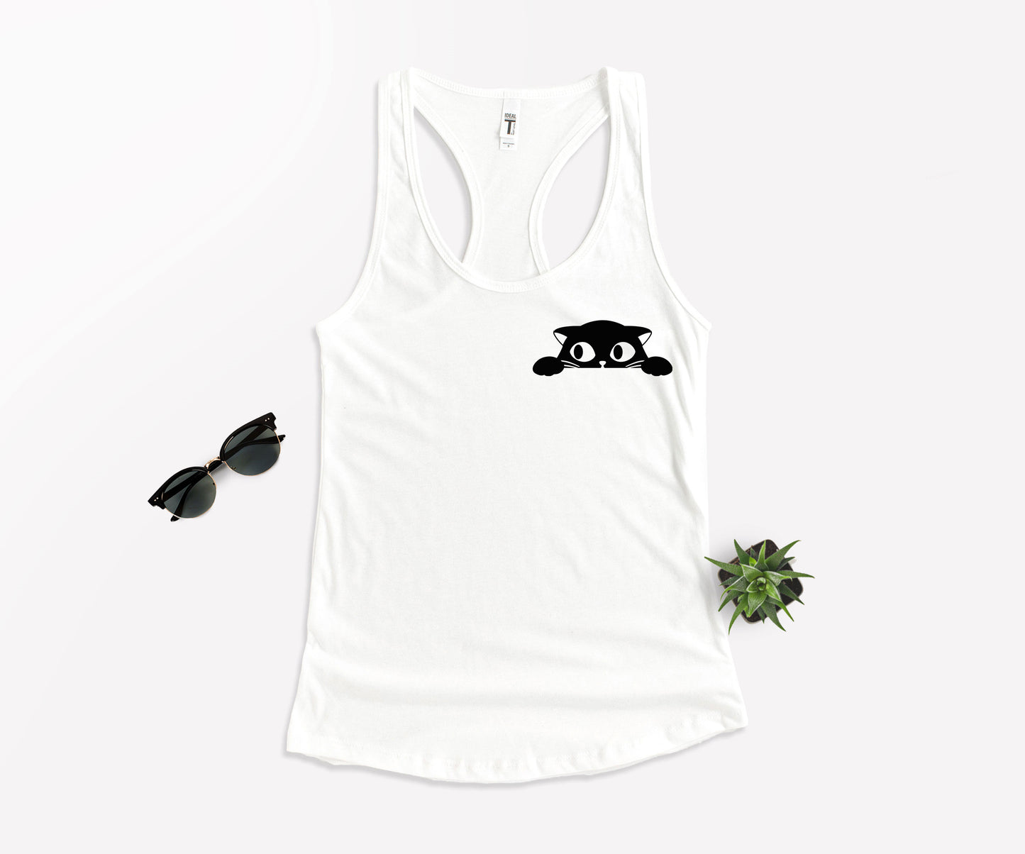 Cat Pocket Shirt, Black Cat Shirt, Cat Shirt-newamarketing