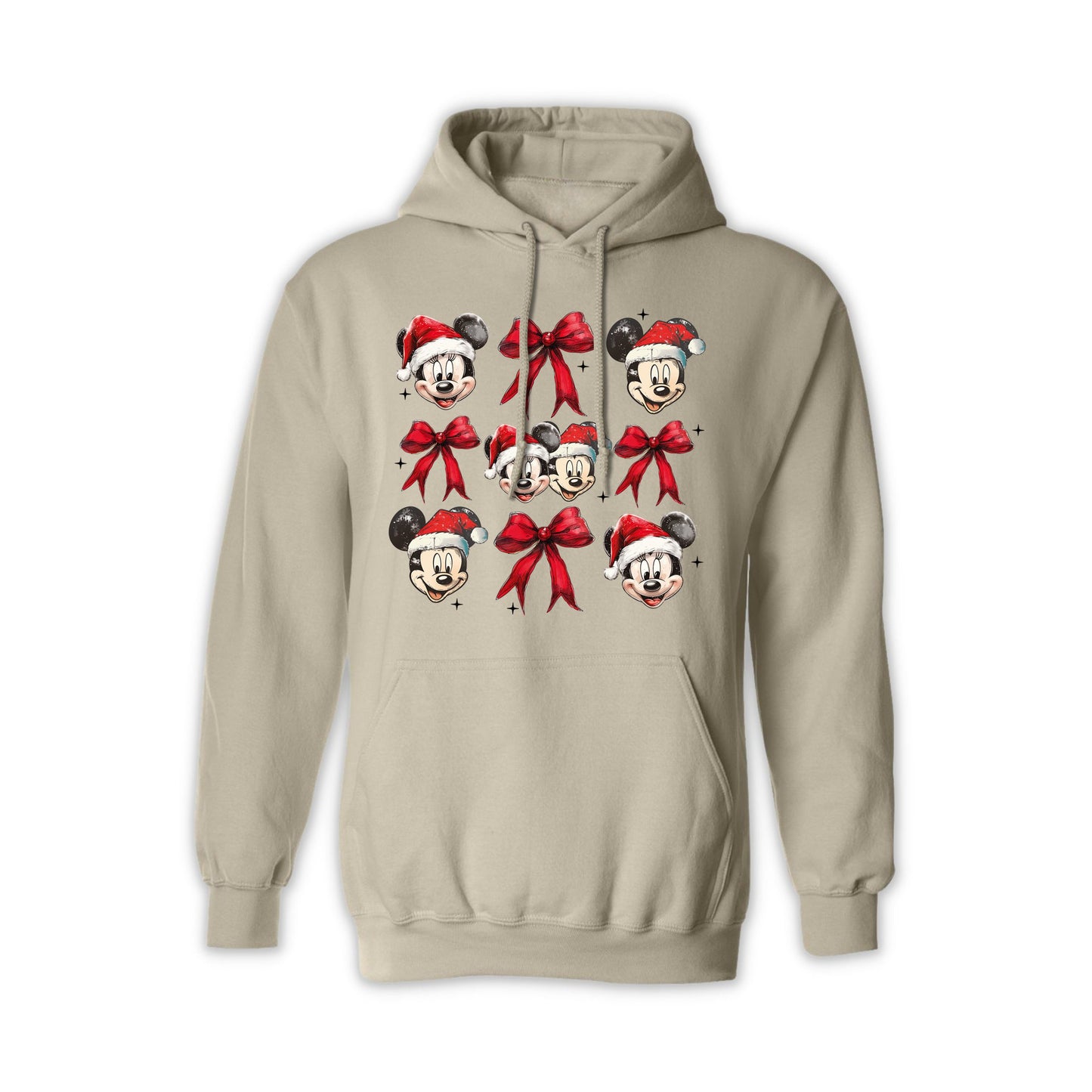 Disney Christmas Mickey & Minnie Santa Hoodie – Unisex Holiday Hoodie for Men & Women