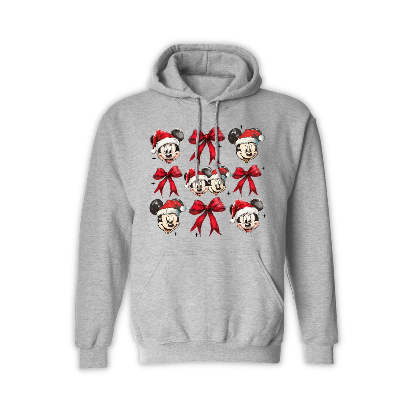 Disney Christmas Mickey & Minnie Santa Hoodie – Unisex Holiday Hoodie for Men & Women