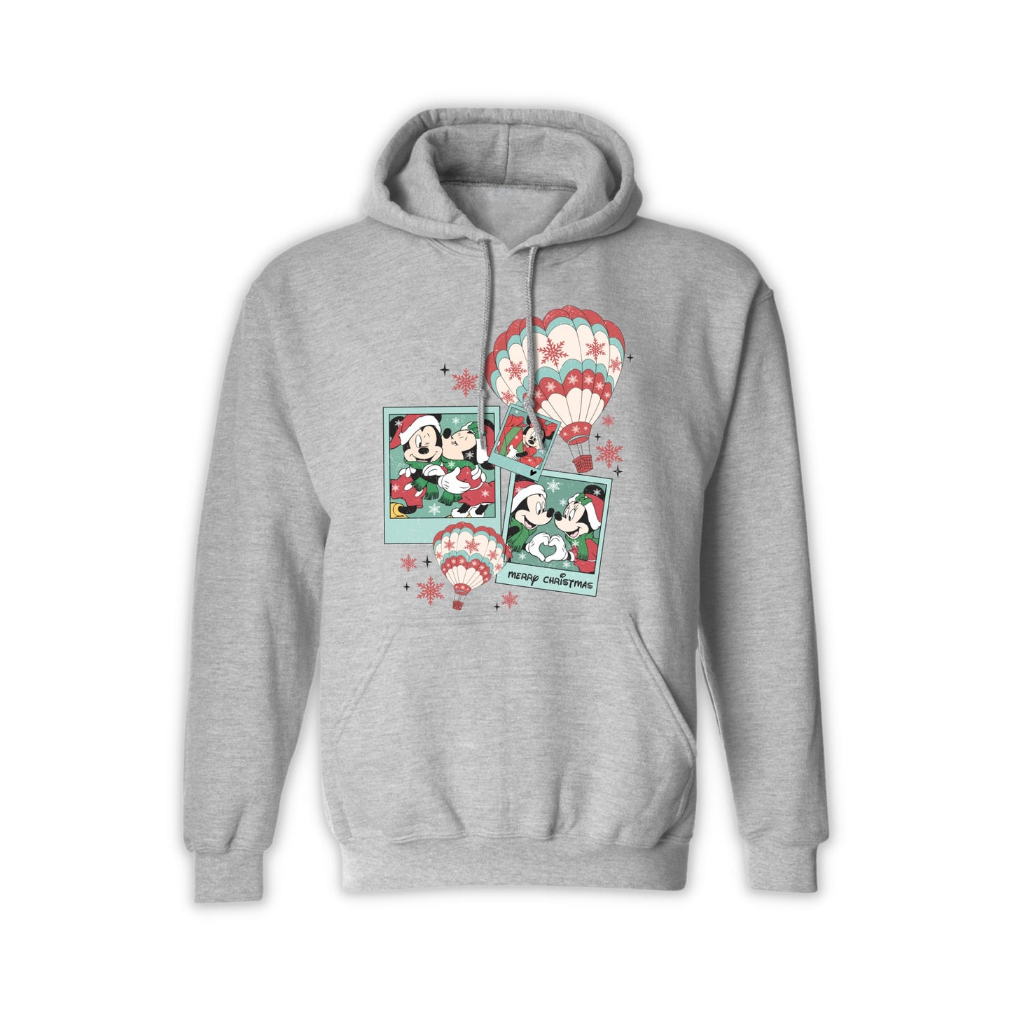 Mickey and Minnie Christmas Hoodie – Festive Disney Holiday Sweatshirt for Men & Women – Cozy Winter Graphic Pullover