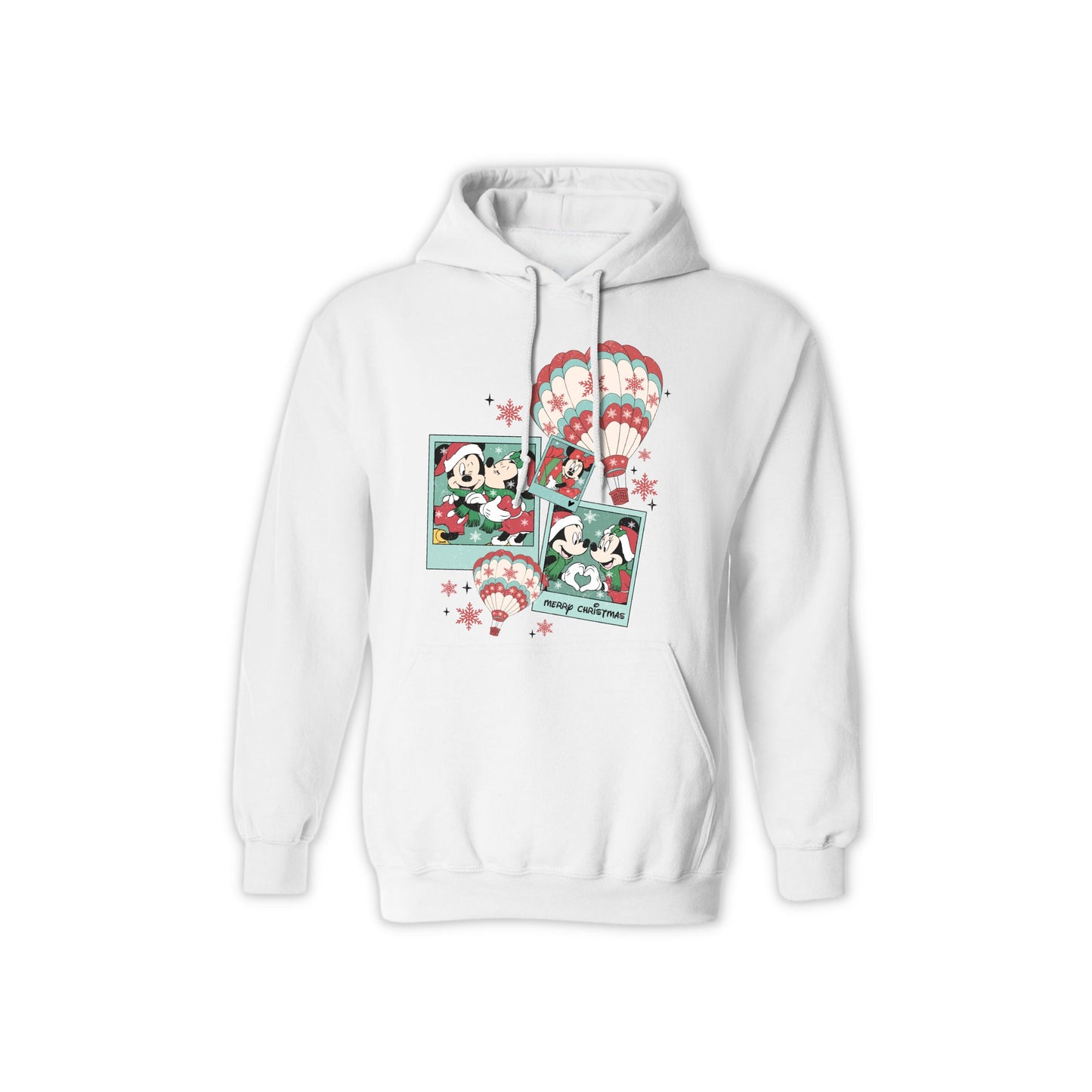 Mickey and Minnie Christmas Hoodie – Festive Disney Holiday Sweatshirt for Men & Women – Cozy Winter Graphic Pullover