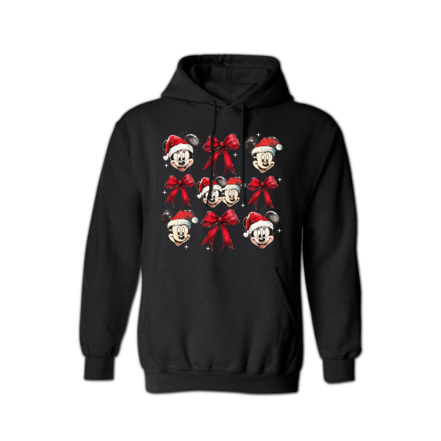 Disney Christmas Mickey & Minnie Santa Hoodie – Unisex Holiday Hoodie for Men & Women