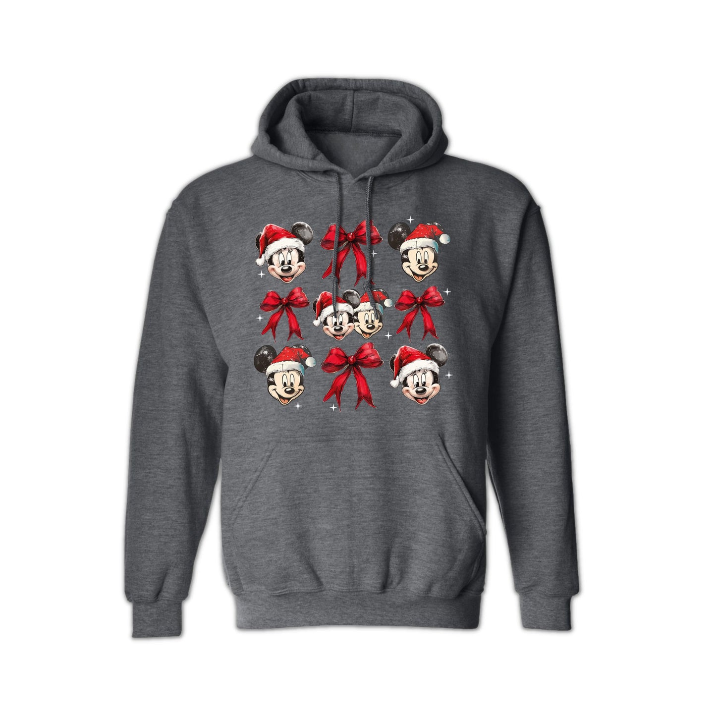 Disney Christmas Mickey & Minnie Santa Hoodie – Unisex Holiday Hoodie for Men & Women