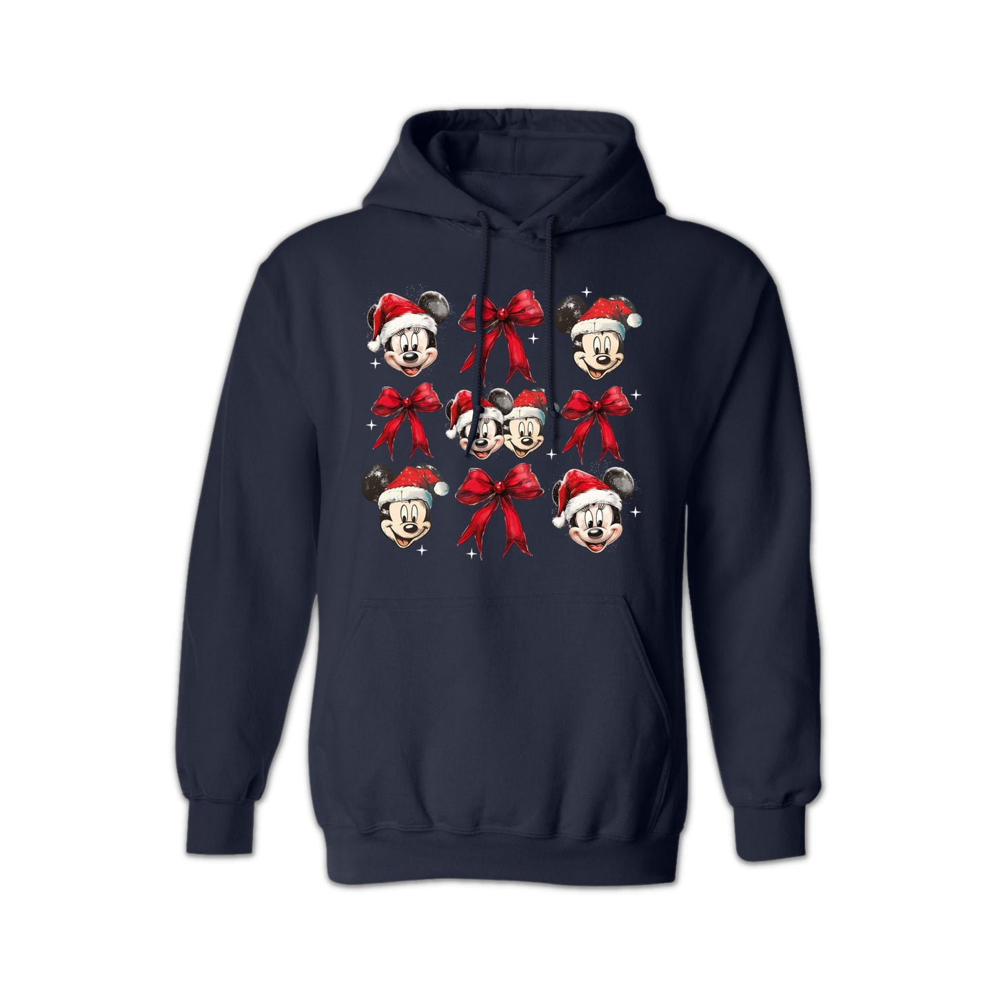 Disney Christmas Mickey & Minnie Santa Hoodie – Unisex Holiday Hoodie for Men & Women