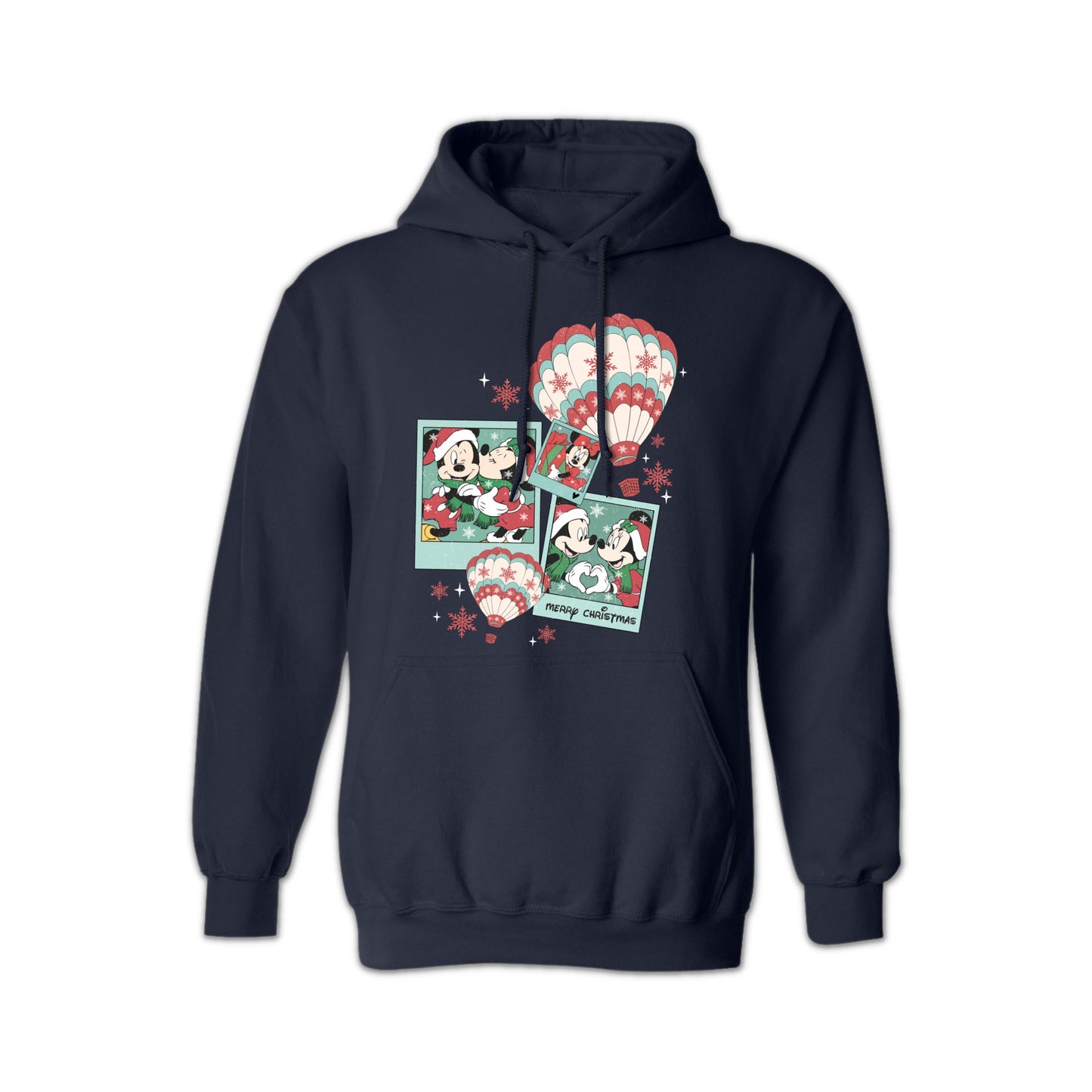 Mickey and Minnie Christmas Hoodie – Festive Disney Holiday Sweatshirt for Men & Women – Cozy Winter Graphic Pullover