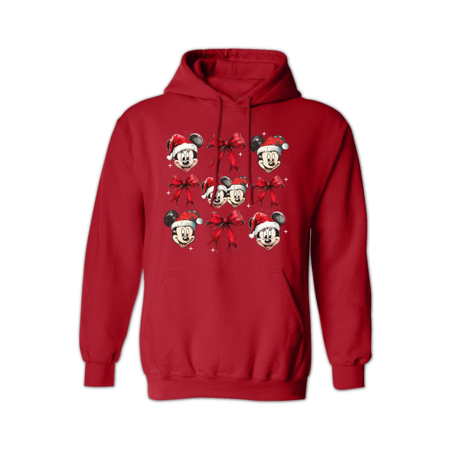 Disney Christmas Mickey & Minnie Santa Hoodie – Unisex Holiday Hoodie for Men & Women