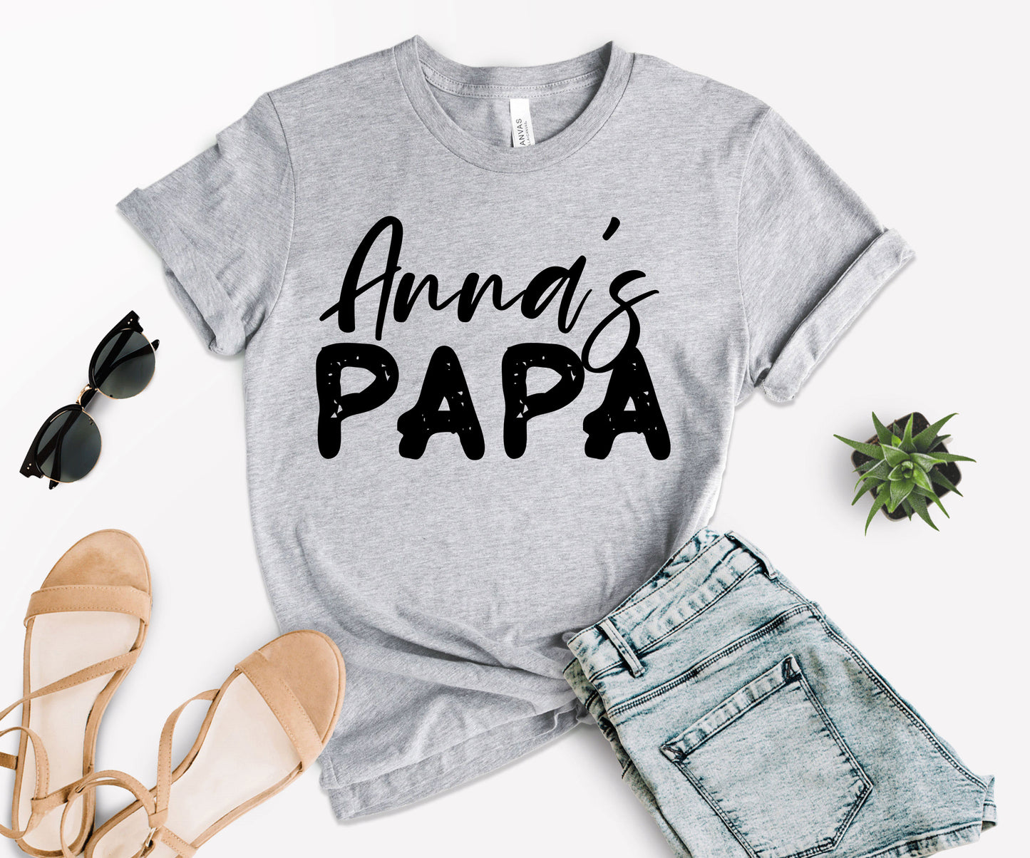 Papa and Papa's Girl Shirts, Custom Matching Papa Shirt, Papa's Girl Shirt-newamarketing