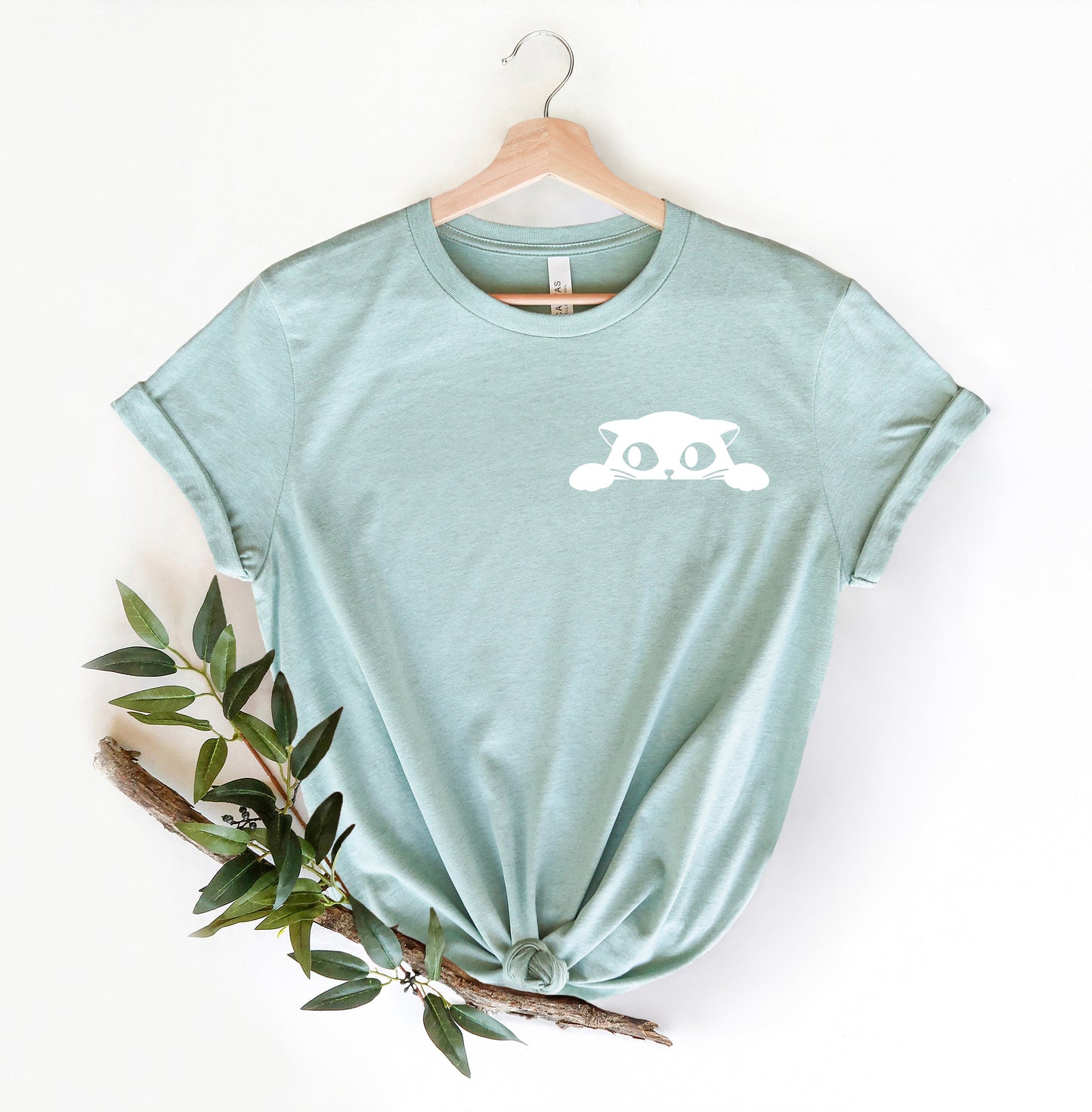 Cat Pocket Shirt, Black Cat Shirt, Cat Shirt-newamarketing