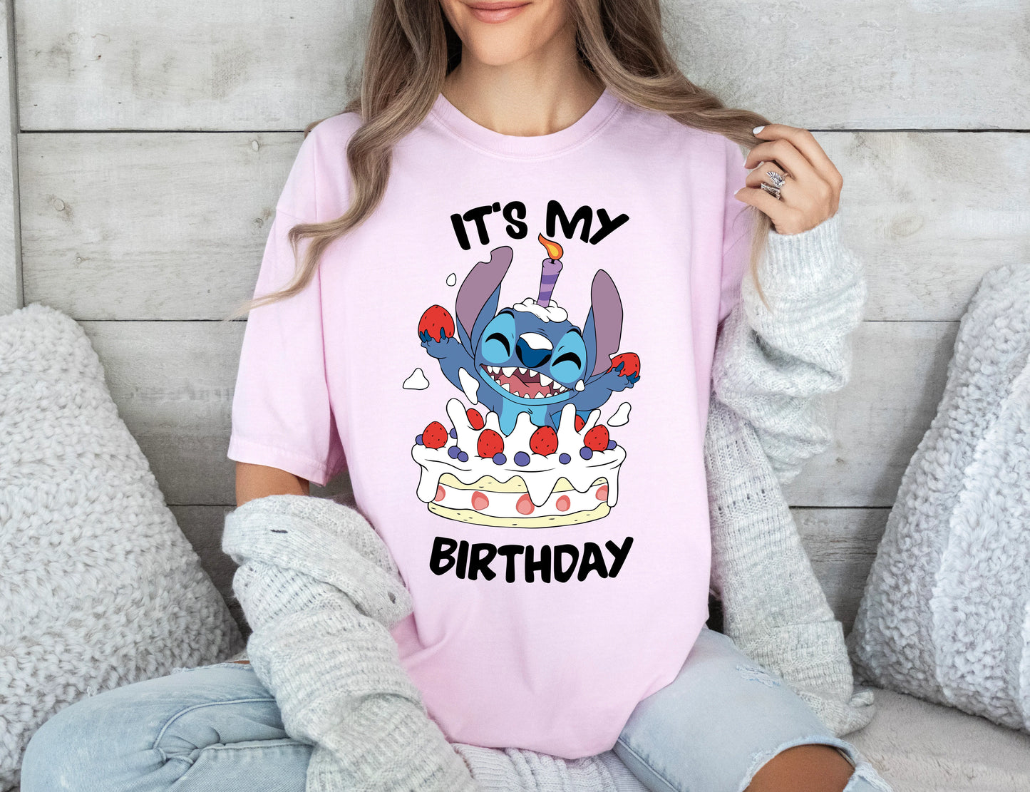 Comfort Color T-Shirt, Its My Birthday Stitch Shirt, Disney Stitch Birthday Shirt