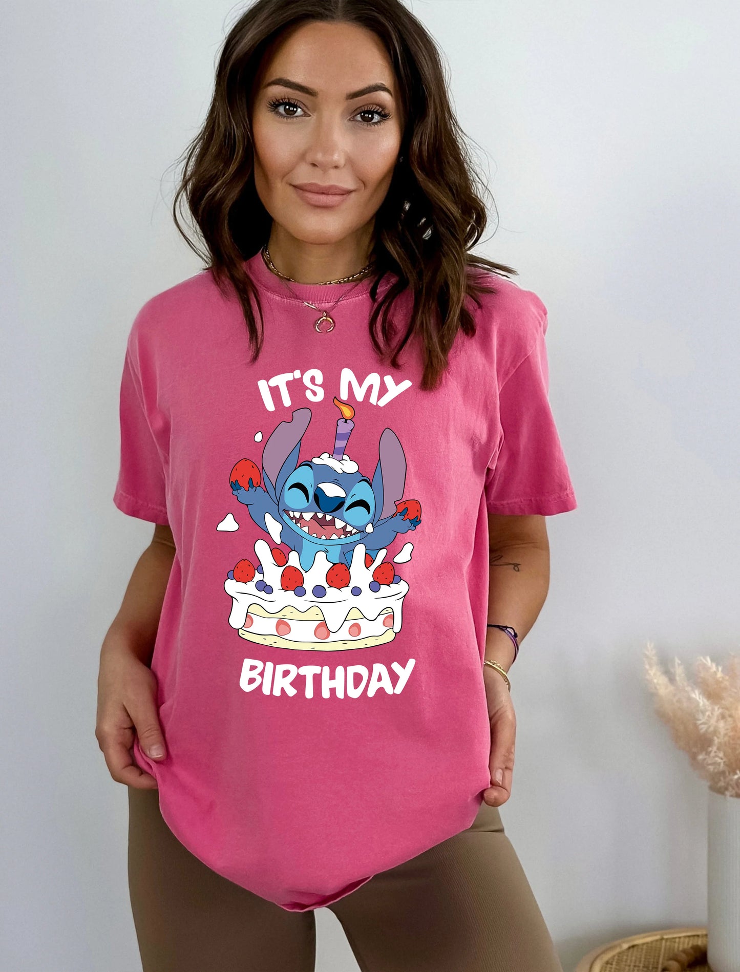 Comfort Color T-Shirt, Its My Birthday Stitch Shirt, Disney Stitch Birthday Shirt
