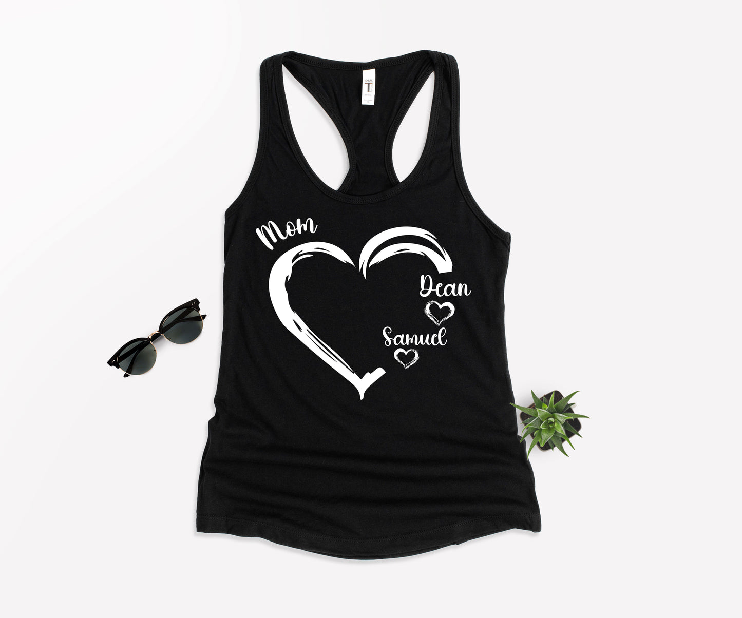 Personalized Mom Shirt, Mom Heart Shirt, Mom Shirt with Kids Name-newamarketing