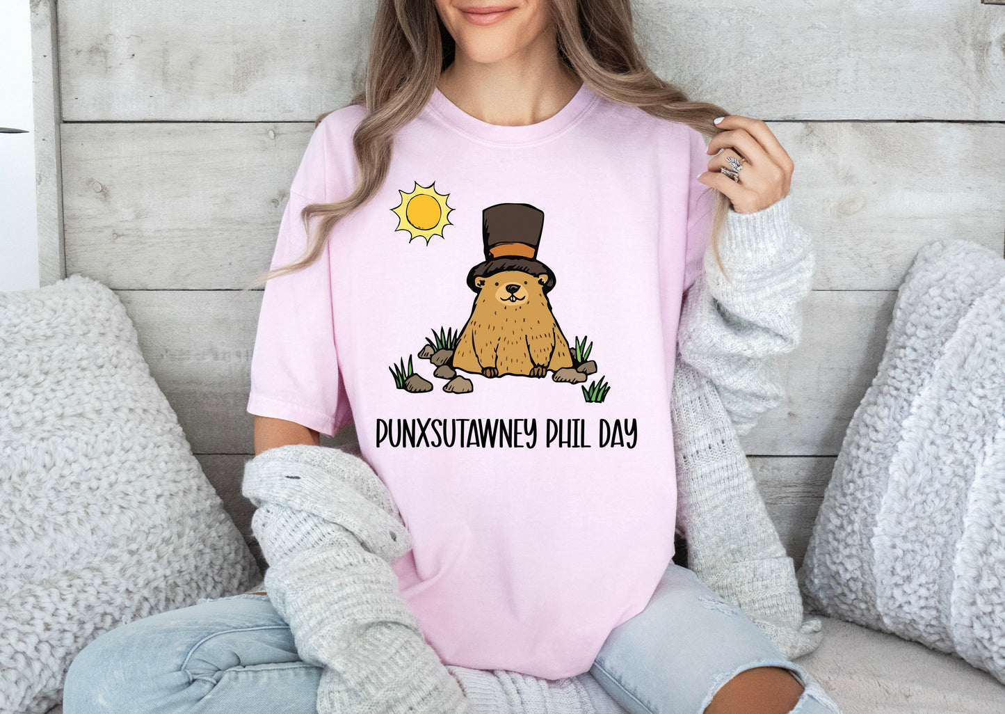 Comfort Color T-Shirts, Punxsutawney Phil Shirt, Groundhog Day Shirts