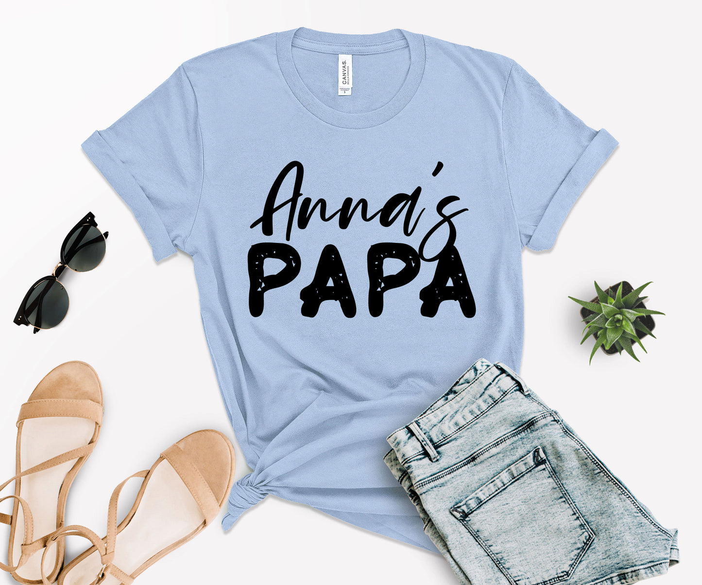 Papa and Papa's Girl Shirts, Custom Matching Papa Shirt, Papa's Girl Shirt-newamarketing