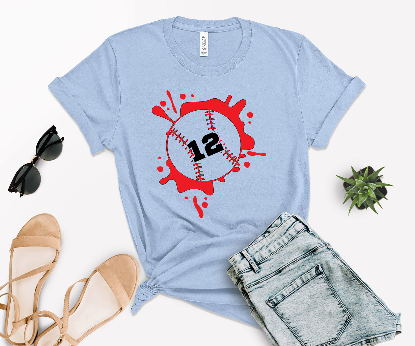 Personalized Baseball Mom Shirt, Baseball Numbers Shirt, Baseball Mom Shirt-newamarketing
