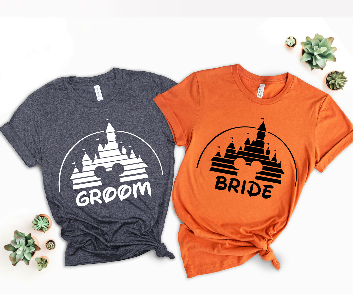 Bride and Groom Matching Shirts, Disney Matching Shirts, Disney Couple T-shirts-newamarketing