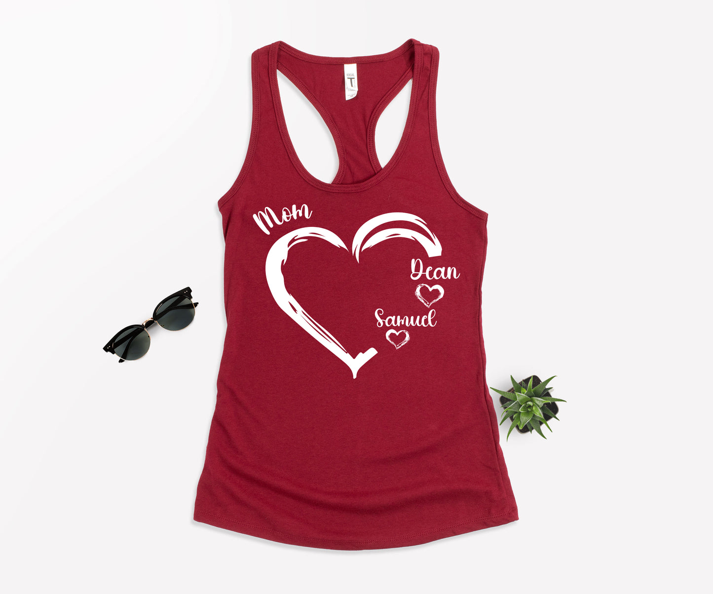 Personalized Mom Shirt, Mom Heart Shirt, Mom Shirt with Kids Name-newamarketing
