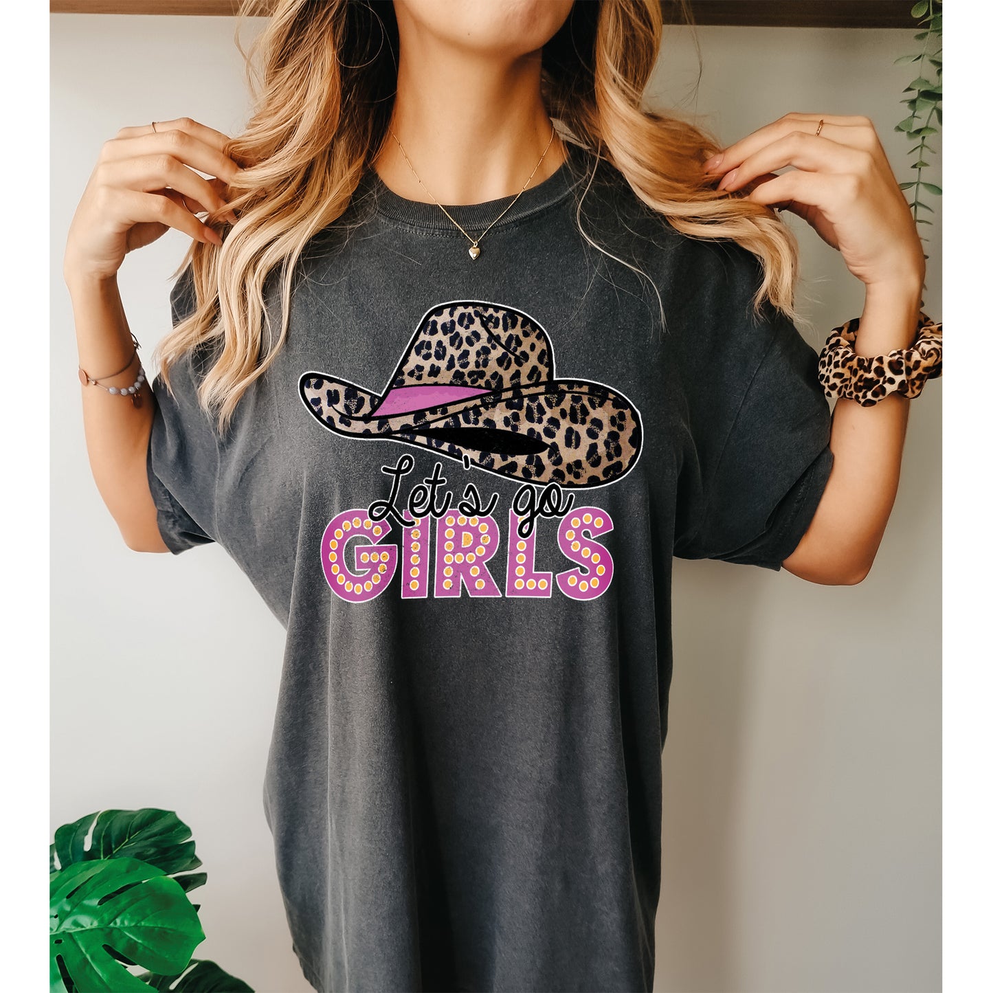 Comfort Color T-Shirts, Let's Go Girls Shirt, Cowgirl Shirt-newamarketing