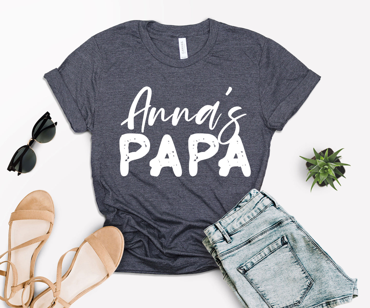 Papa and Papa's Girl Shirts, Custom Matching Papa Shirt, Papa's Girl Shirt-newamarketing