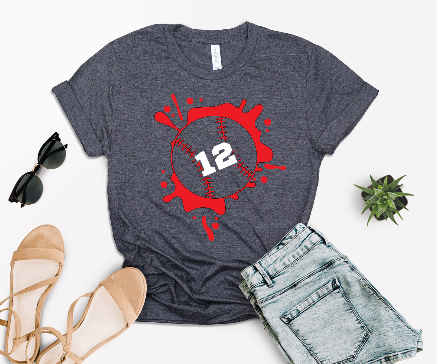 Personalized Baseball Mom Shirt, Baseball Numbers Shirt, Baseball Mom Shirt-newamarketing