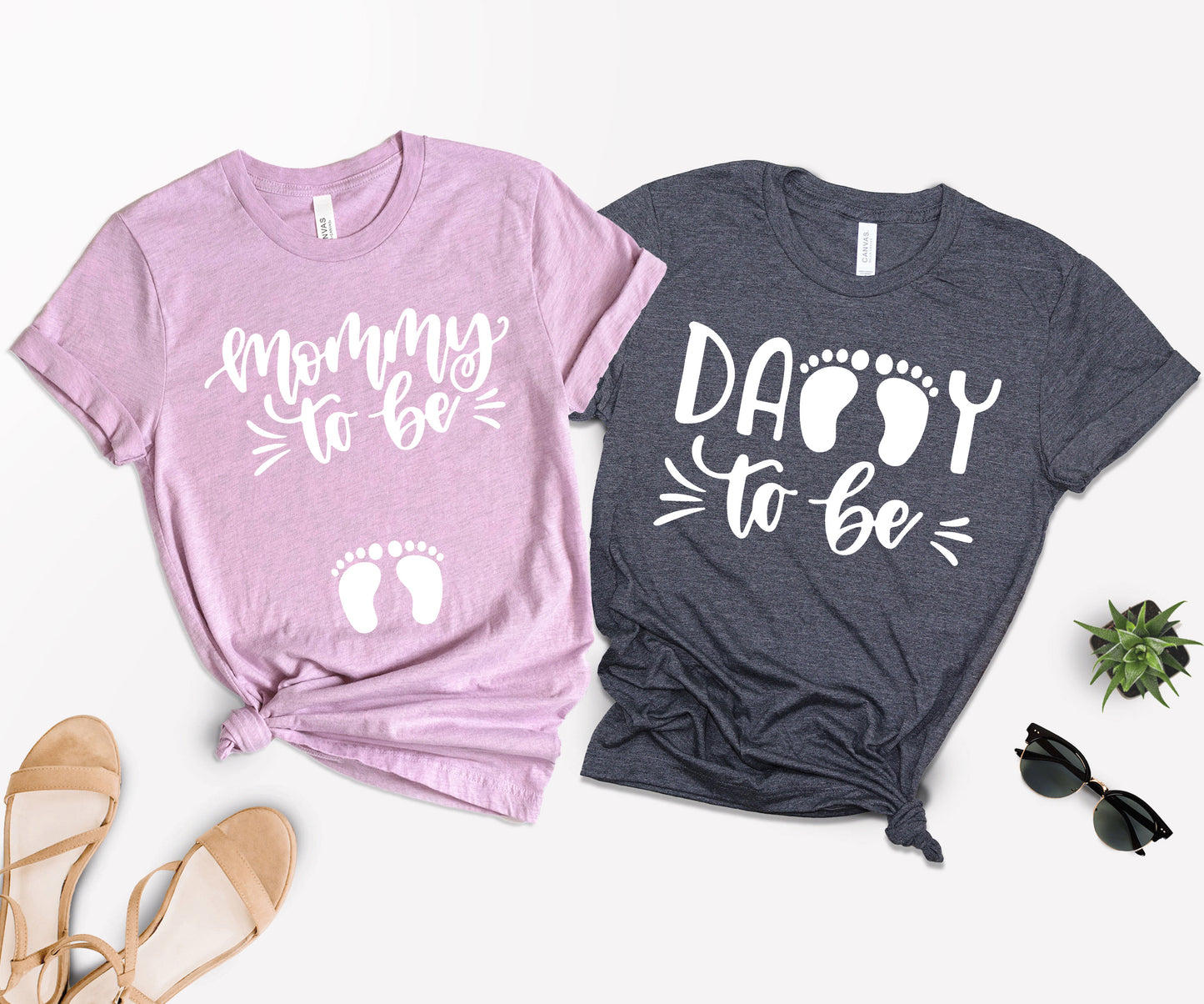 Mommy to Be and Daddy to Be Shirts, Mommy and Daddy Matching Shirts, New Parents Shirts-newamarketing