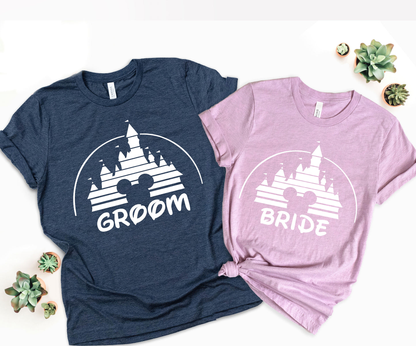 Bride and Groom Matching Shirts, Disney Matching Shirts, Disney Couple T-shirts-newamarketing