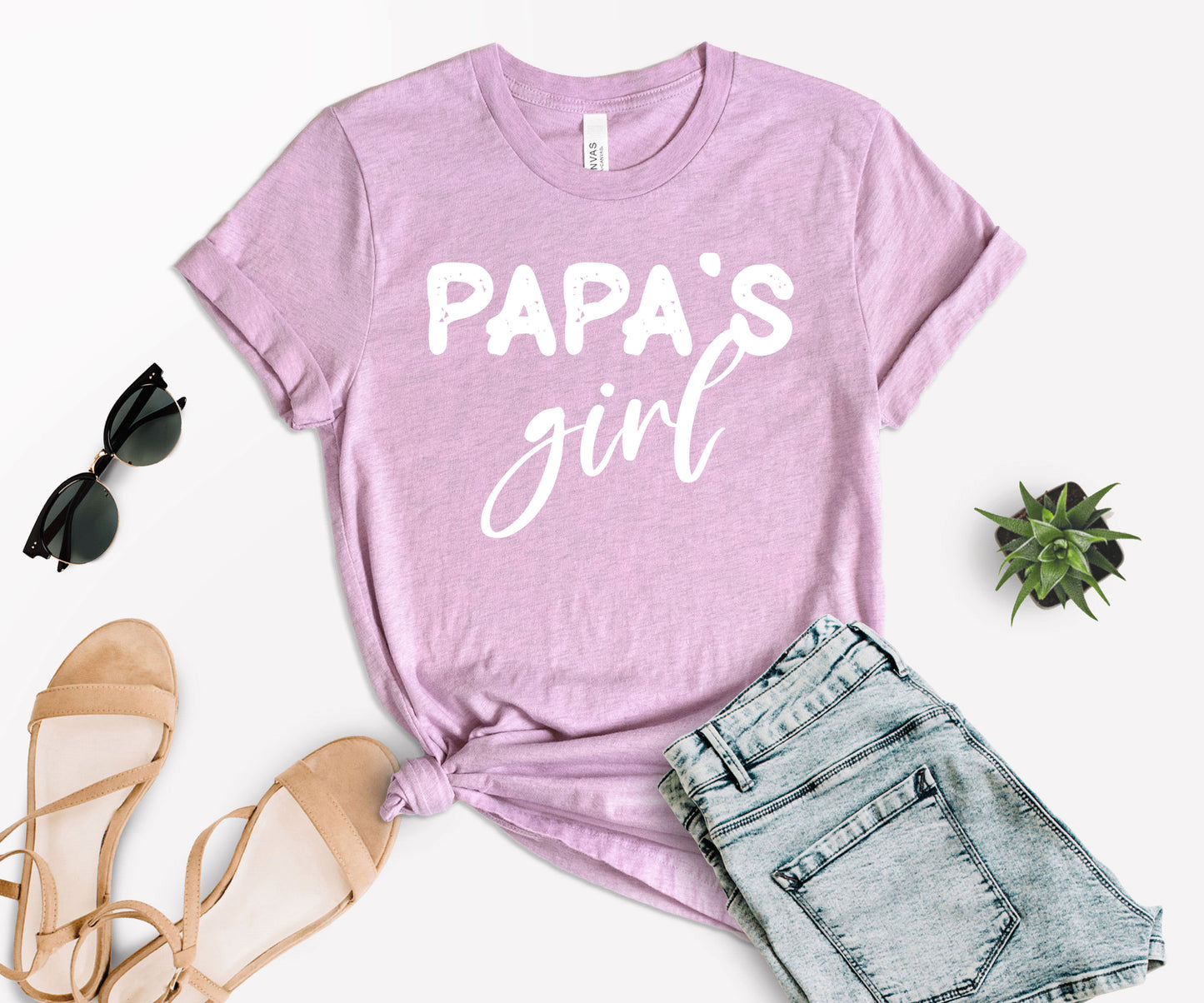 Papa and Papa's Girl Shirts, Custom Matching Papa Shirt, Papa's Girl Shirt-newamarketing