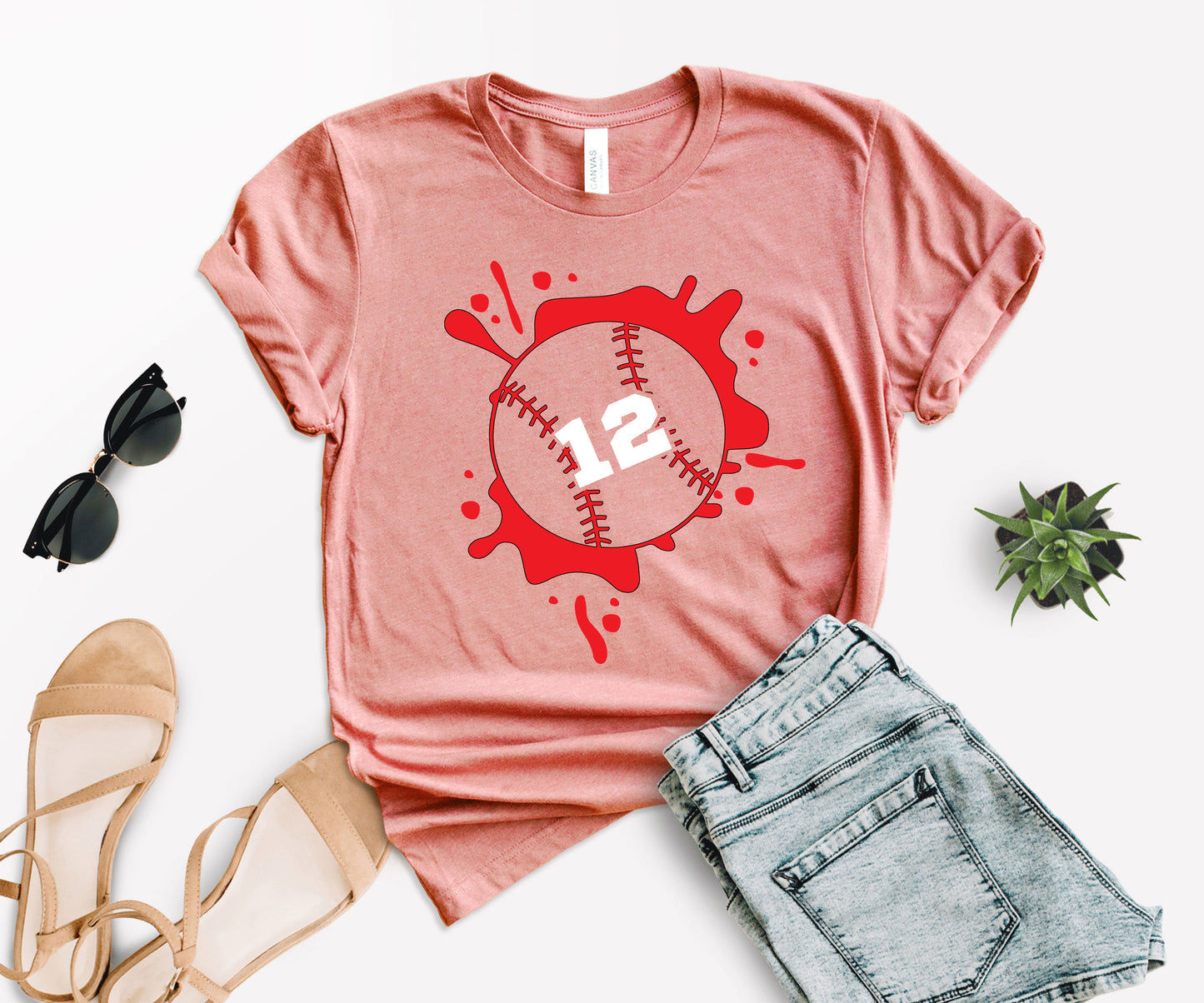 Personalized Baseball Mom Shirt, Baseball Numbers Shirt, Baseball Mom Shirt-newamarketing