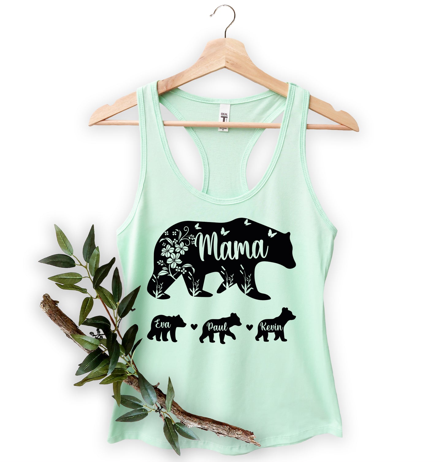 Mama Bear Shirt with Kids Names, Mama Bear Shirt, Custom Mama Bear Shirt-newamarketing