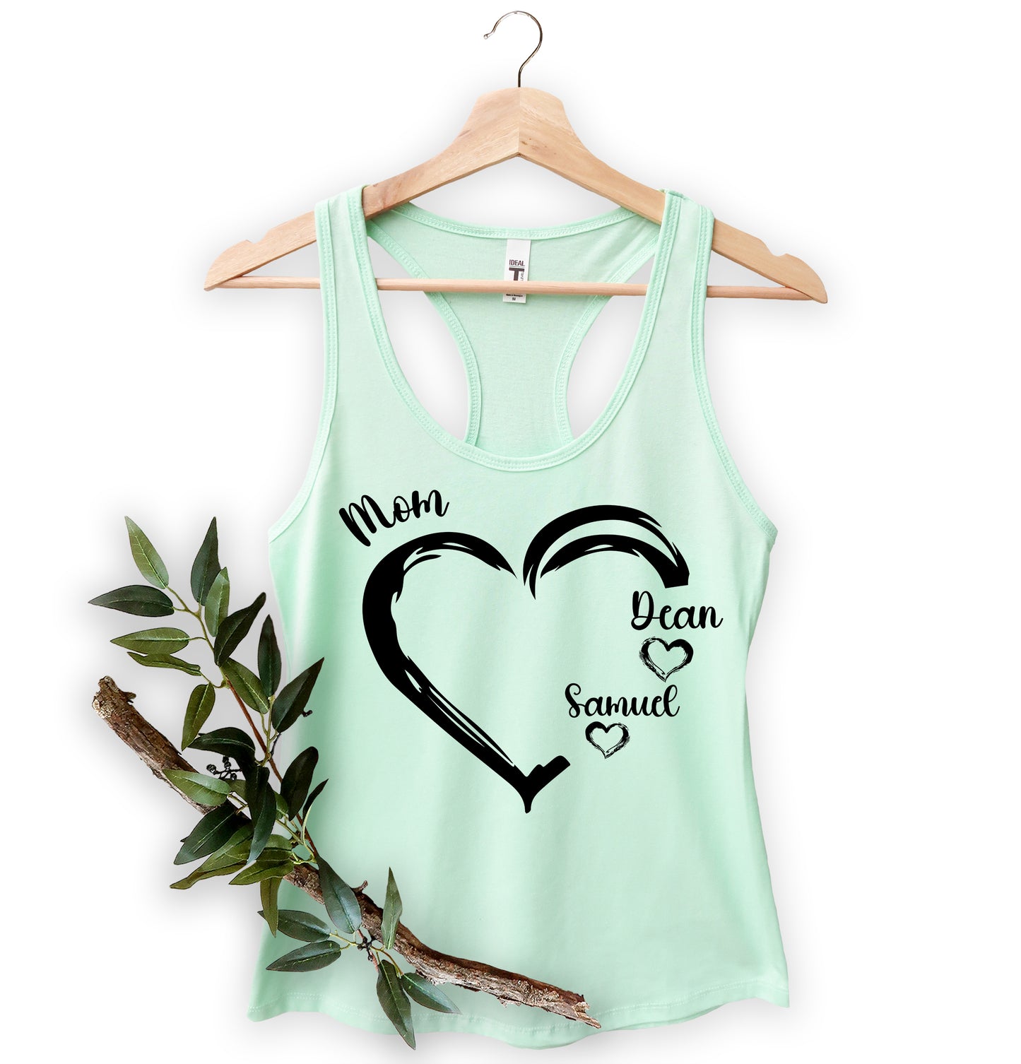 Personalized Mom Shirt, Mom Heart Shirt, Mom Shirt with Kids Name-newamarketing