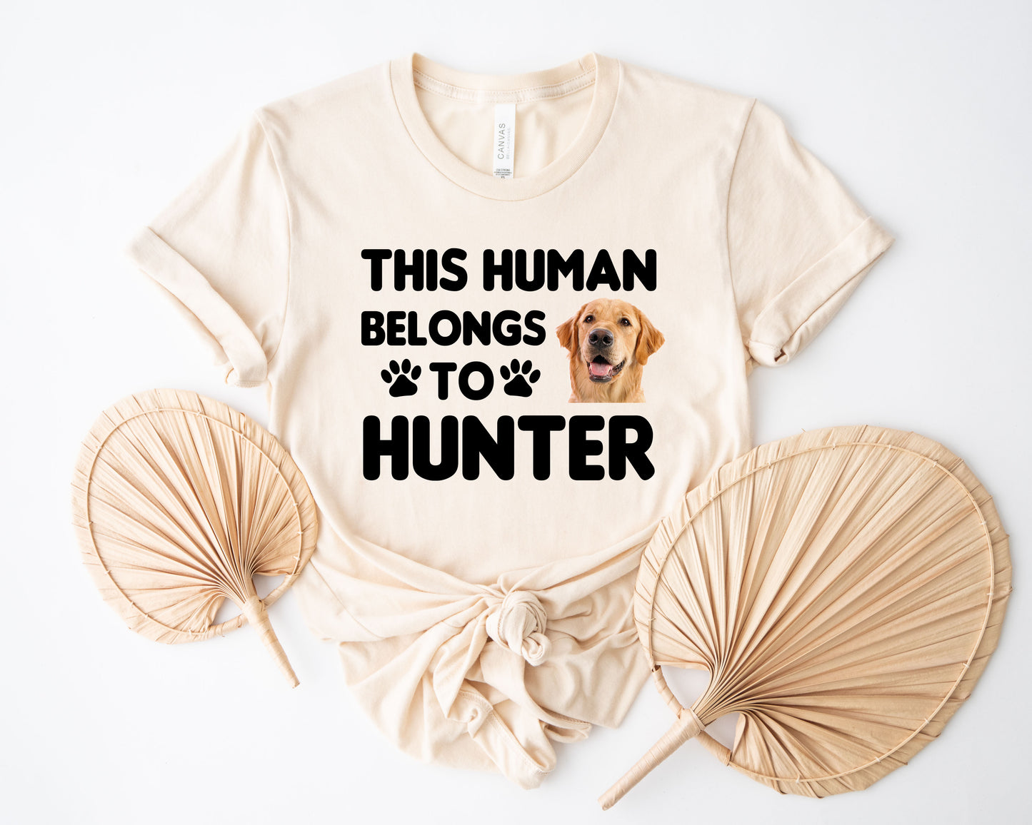 This Human Belongs to Shirt, Custom Photo Pet Shirt, Dog Dad Shirt-newamarketing