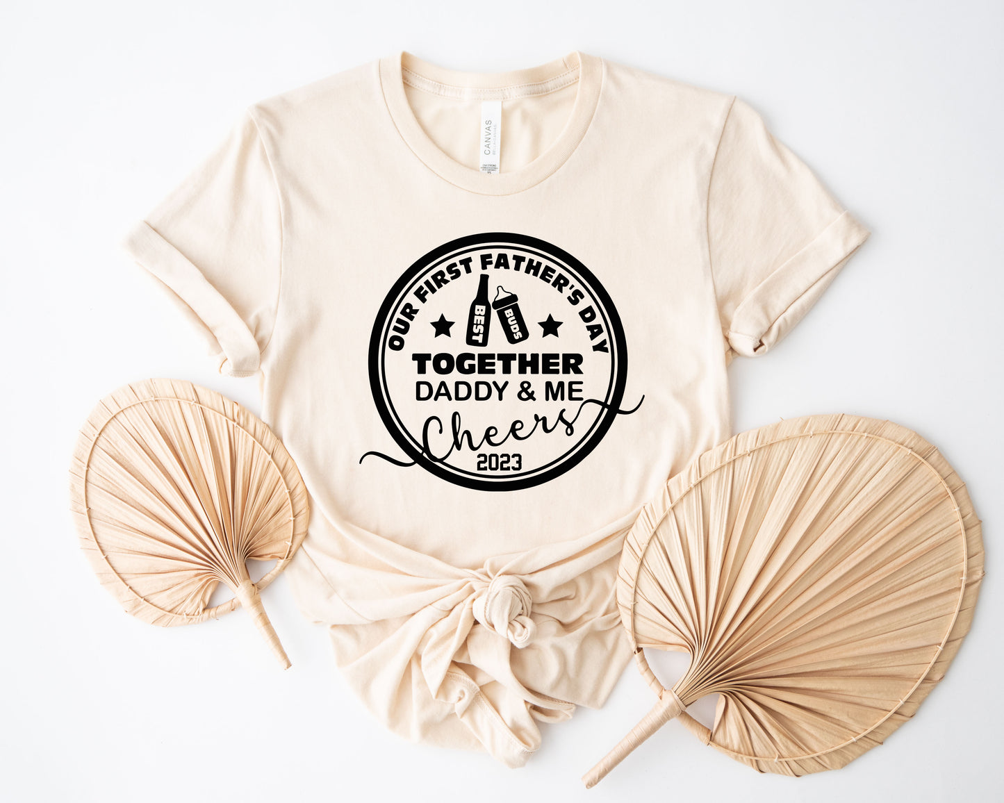 Our First Fathers Day Shirt, Beer Milk Bottle Shirt, Daddy and Me Shirts-newamarketing