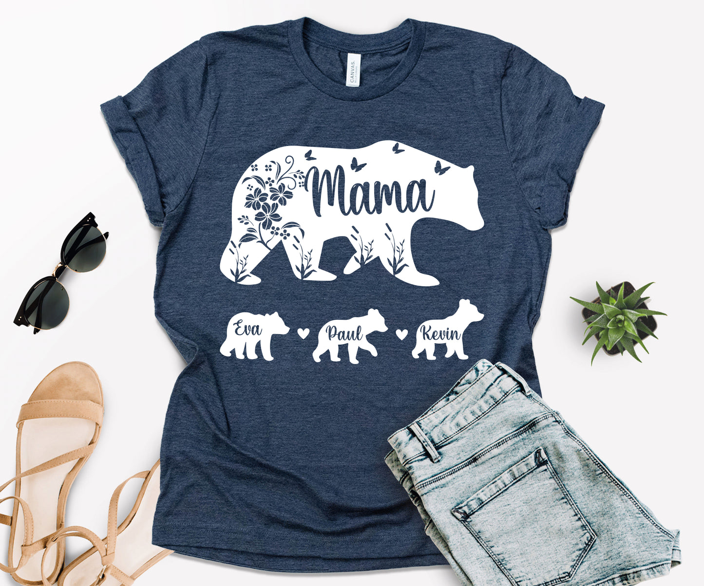 Mama Bear Shirt with Kids Names, Mama Bear Shirt, Custom Mama Bear Shirt-newamarketing