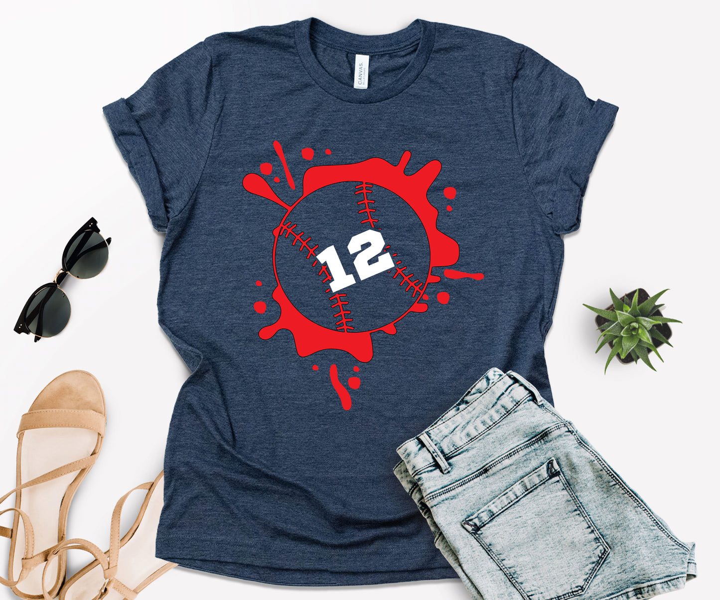 Personalized Baseball Mom Shirt, Baseball Numbers Shirt, Baseball Mom Shirt-newamarketing
