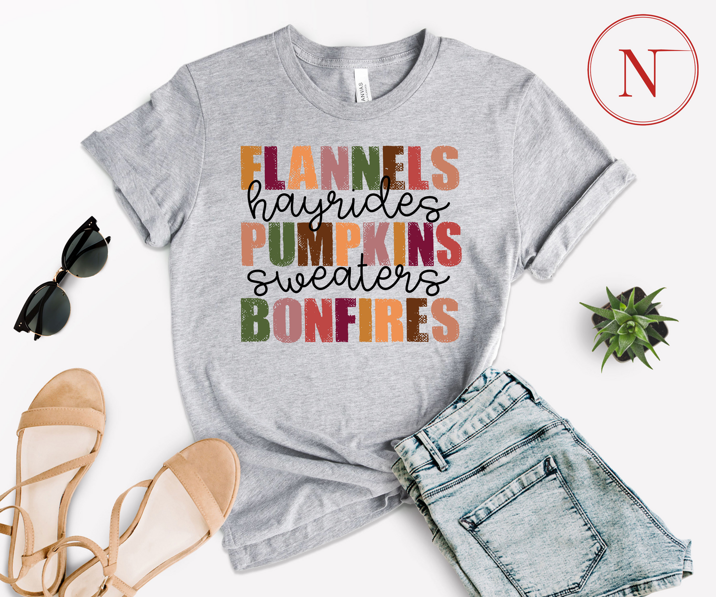 Newa Marketing, Flannels Hayrides Pumpkins Sweaters Bonfires Shirt, Thanksgiving T-Shirts, Pumpkin Fall Shirt, Autumn Tshirt, Halloween, high-quality, Made in the USA, Pumpkin Shirt, moms, father, mother, dad, kids, adult, youth, toddler t-shirt, baby onesie, matching, design, family, soft cotton, holiday, trip, vacation, gift