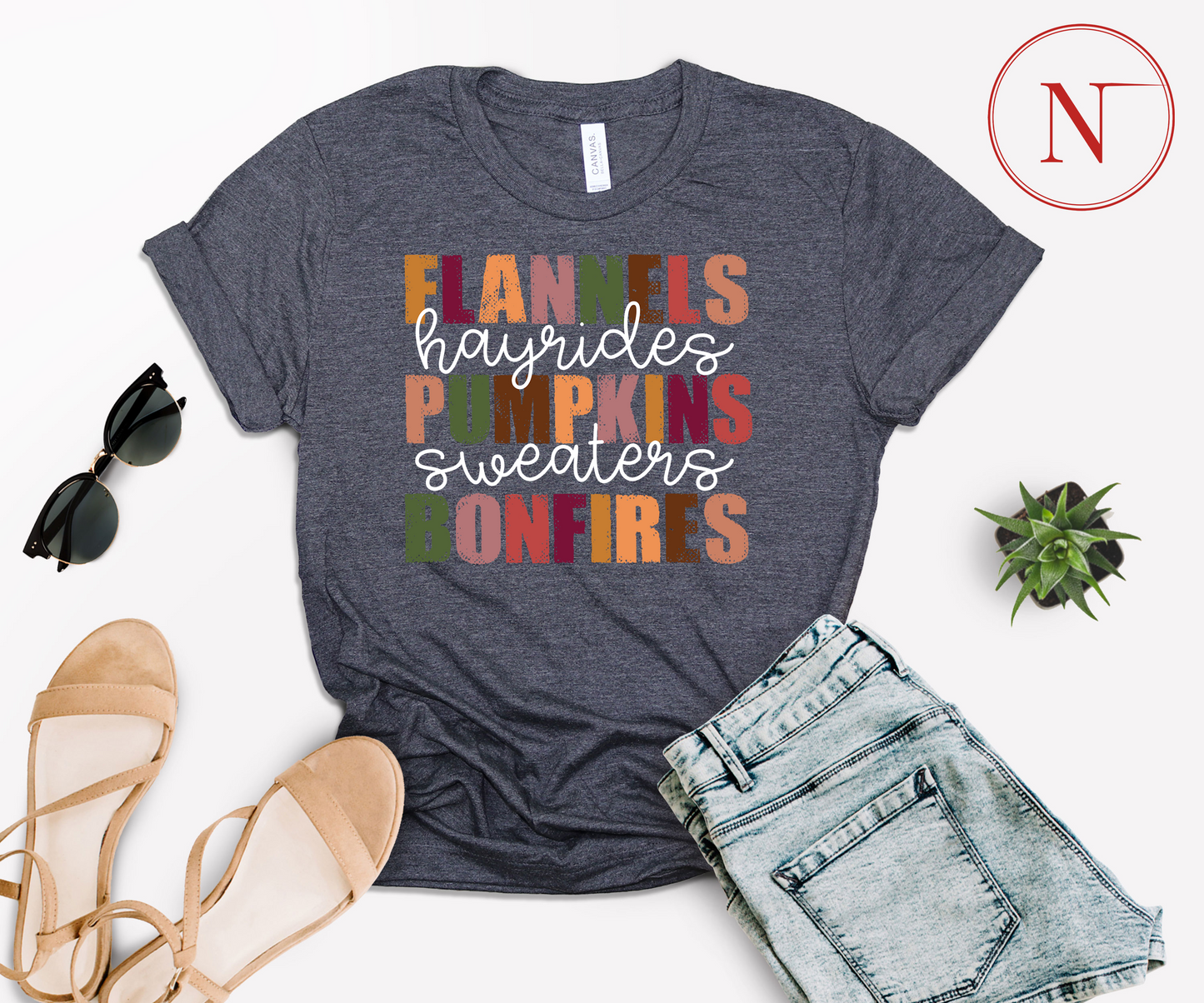 Newa Marketing, Flannels Hayrides Pumpkins Sweaters Bonfires Shirt, Thanksgiving T-Shirts, Pumpkin Fall Shirt, Autumn Tshirt, Halloween, high-quality, Made in the USA, Pumpkin Shirt, moms, father, mother, dad, kids, adult, youth, toddler t-shirt, baby onesie, matching, design, family, soft cotton, holiday, trip, vacation, gift