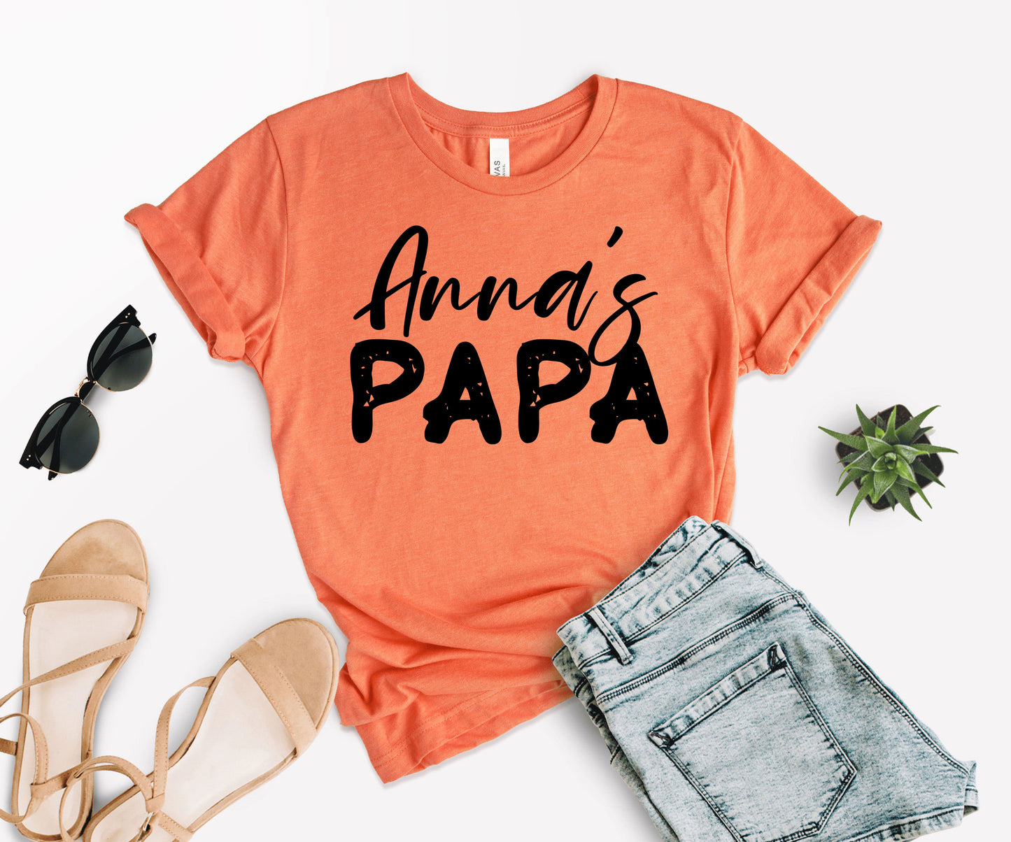 Papa and Papa's Girl Shirts, Custom Matching Papa Shirt, Papa's Girl Shirt-newamarketing