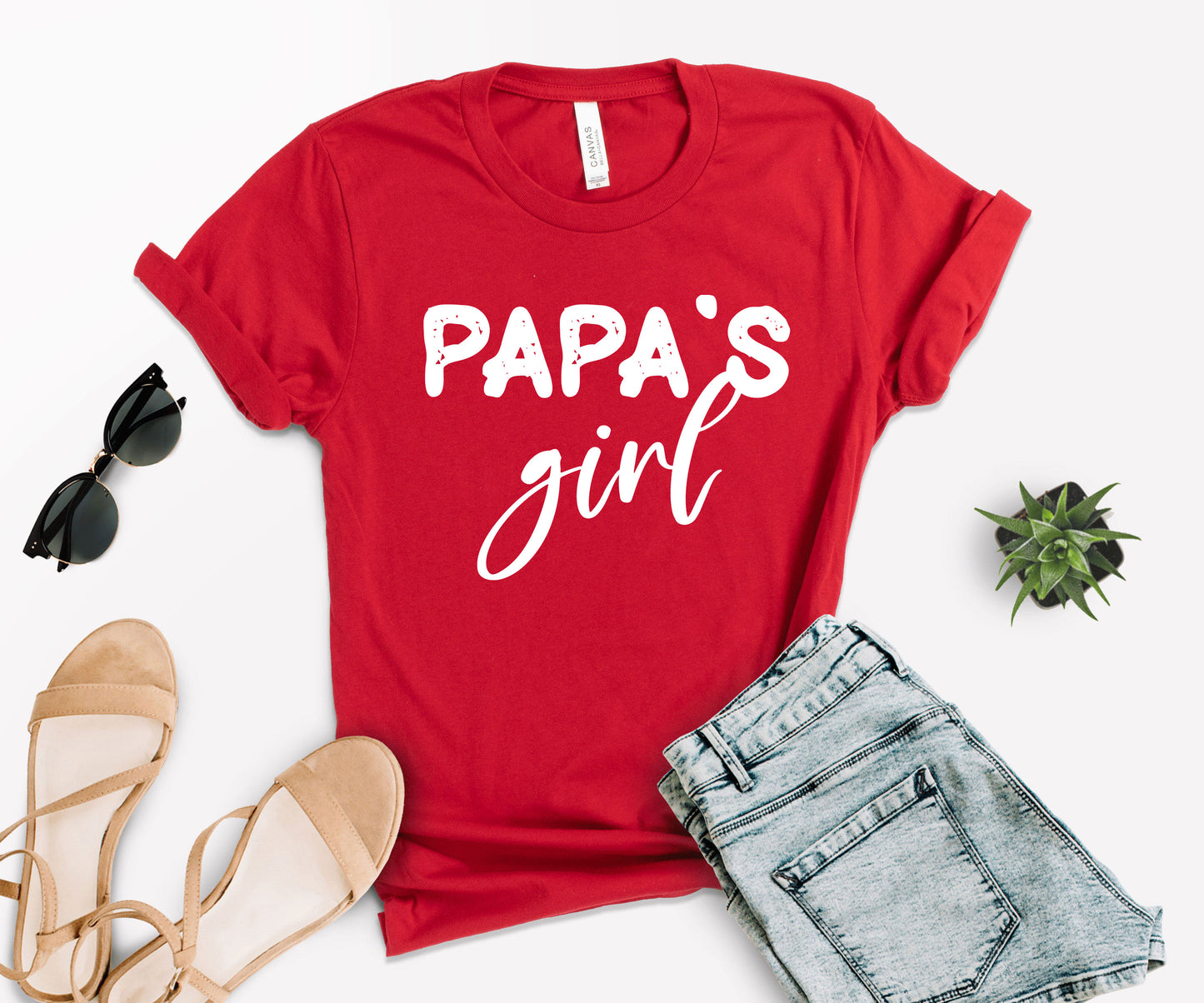 Papa and Papa's Girl Shirts, Custom Matching Papa Shirt, Papa's Girl Shirt-newamarketing