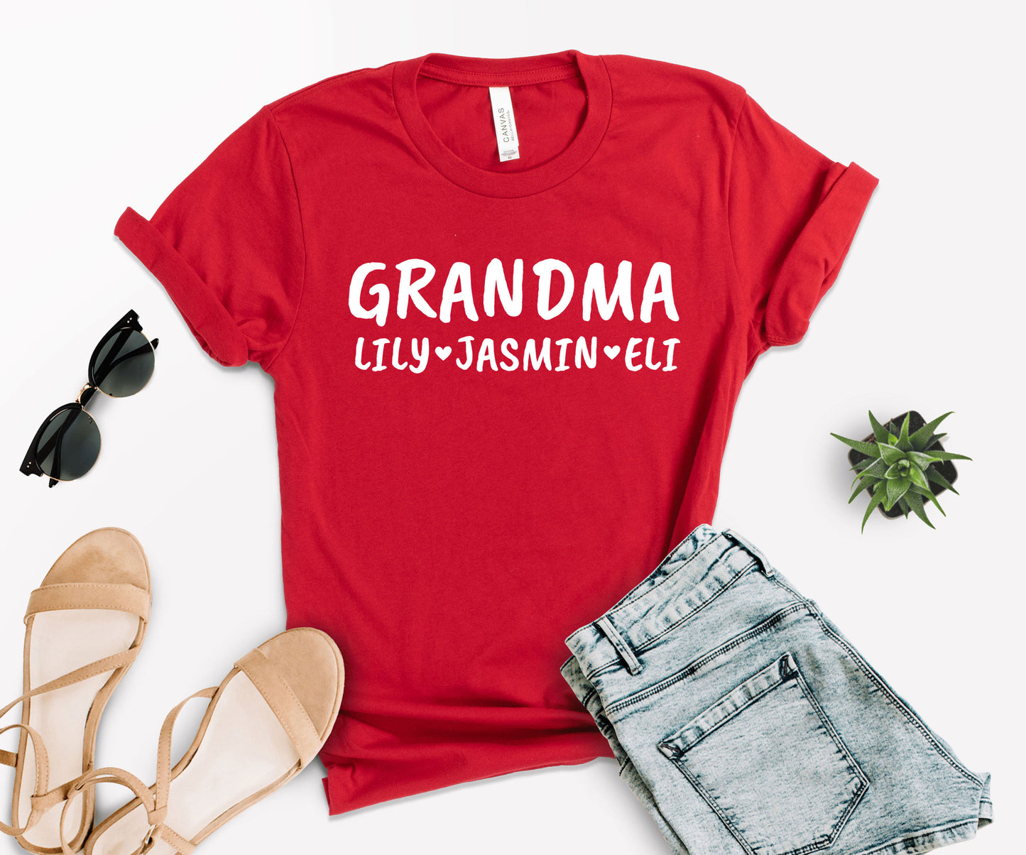 Custom Grandma Shirts, Grandma Shirts, Personalized Grandma Shirts-newamarketing