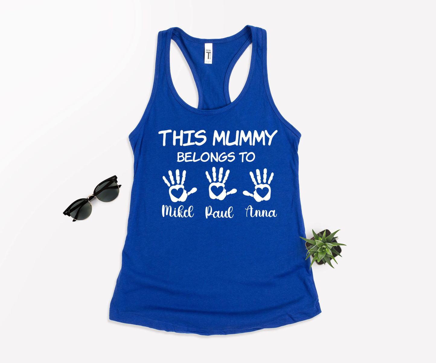 This Mummy Belongs Shirt, Personalised Mum Shirt, Handprint Mummy Shirt-newamarketing