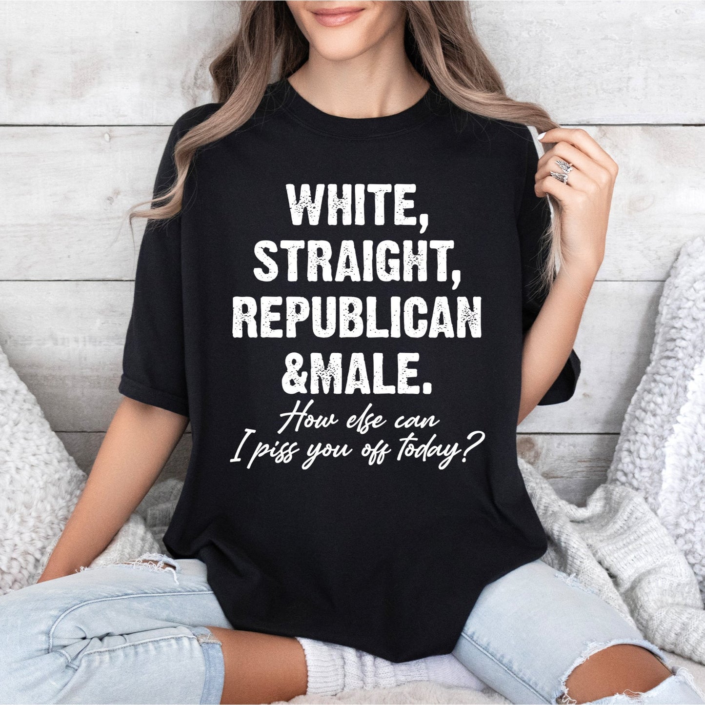 Straight White Male Shirt, Funny Patriotic Shirt, Comfort Colors T-Shirts-newamarketing