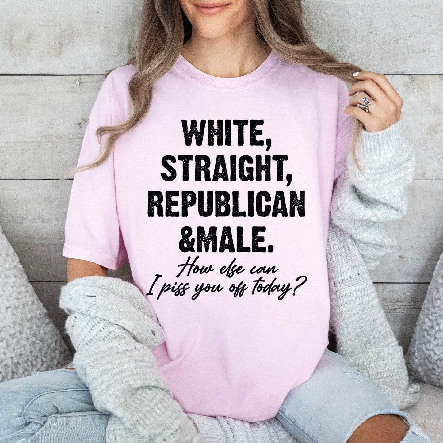 Straight White Male Shirt, Funny Patriotic Shirt, Comfort Colors T-Shirts-newamarketing