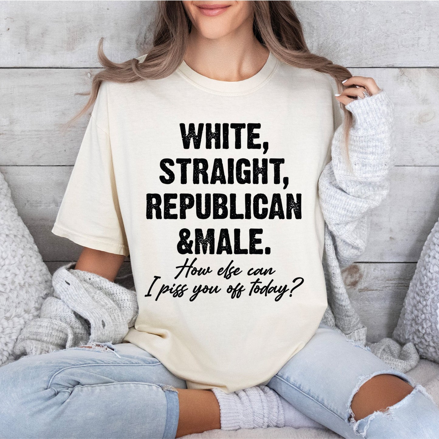 Straight White Male Shirt, Funny Patriotic Shirt, Comfort Colors T-Shirts-newamarketing
