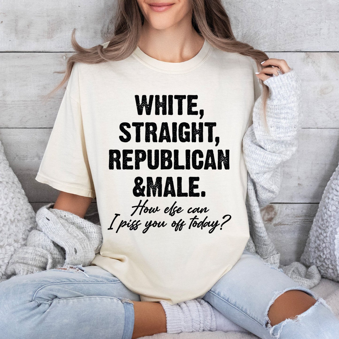 Straight White Male Shirt, Funny Patriotic Shirt, Comfort Colors T-Shirts-newamarketing