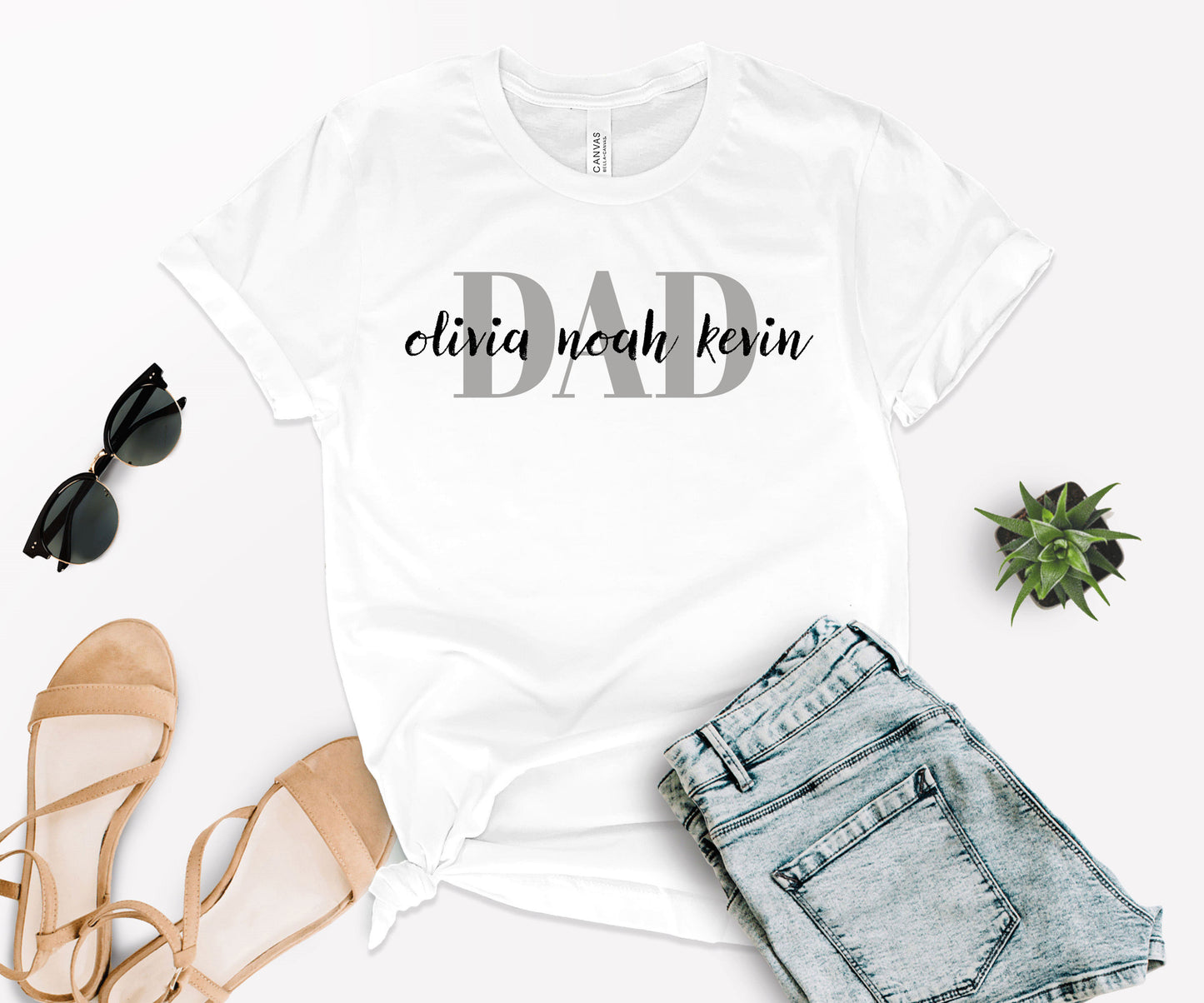 Custom Dad Shirt, Custom Dad Shirt with Kids Names, Father's Day Shirt-newamarketing