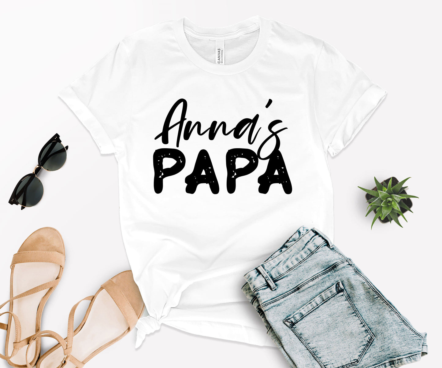 Papa and Papa's Girl Shirts, Custom Matching Papa Shirt, Papa's Girl Shirt-newamarketing