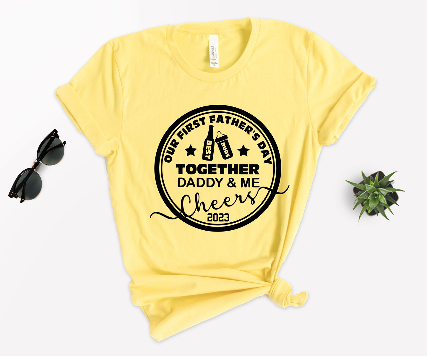 Our First Fathers Day Shirt, Beer Milk Bottle Shirt, Daddy and Me Shirts-newamarketing