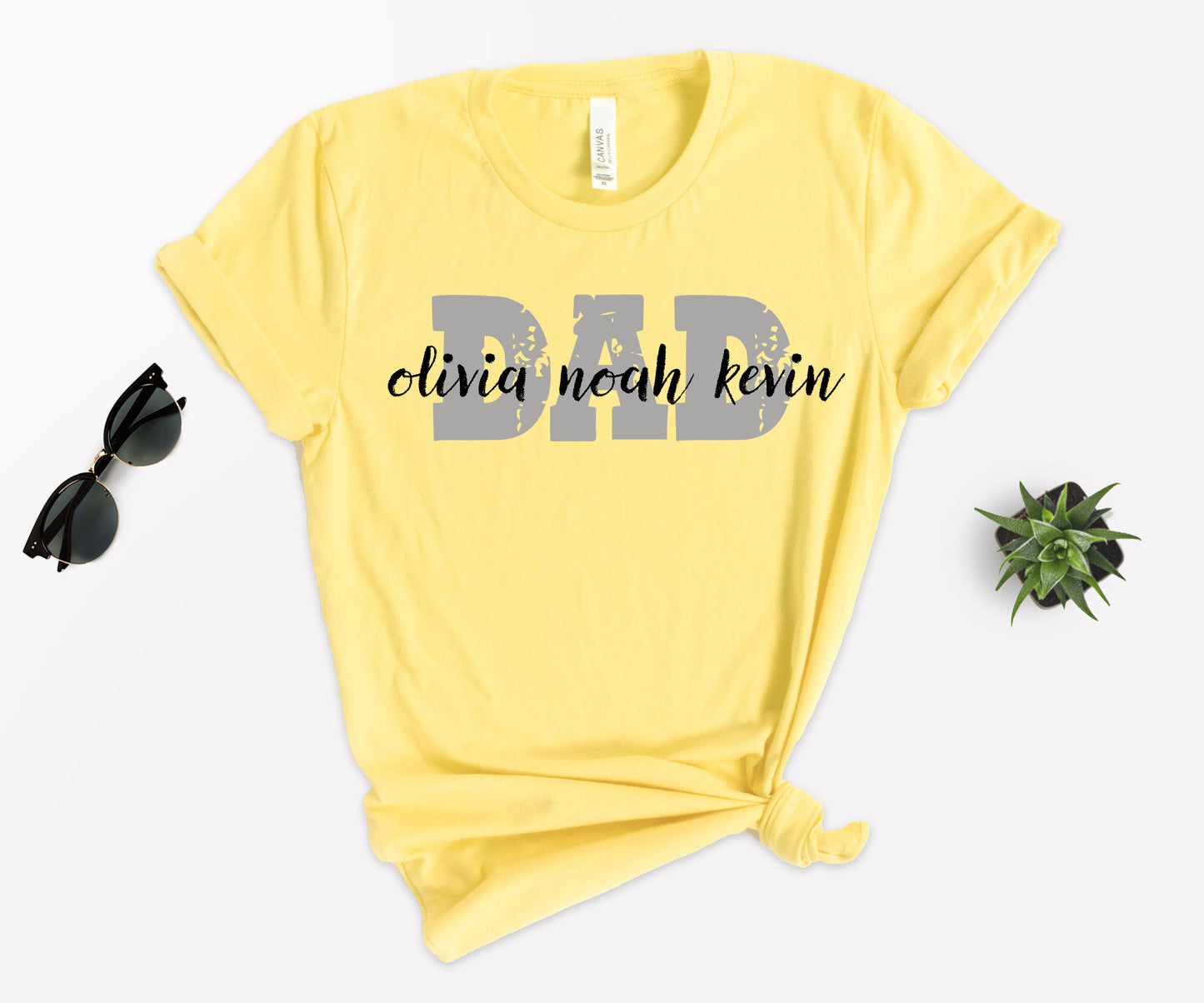 Custom Dad Shirt, Dad Shirt with Kids Names, Custom Father's Day Shirt-newamarketing
