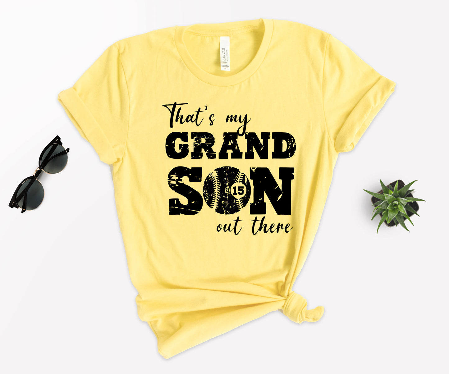 That's My Grandson Shirt, Custom Grandma Baseball Shirt, Grandma Shirt-newamarketing